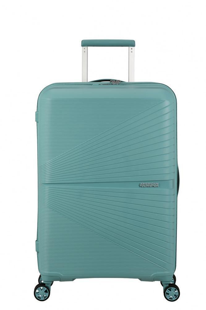 American Tourister Airconic medium koffert med 4 hjul 67 cm Dusty Turquoise-Harde kofferter-BagBrokers