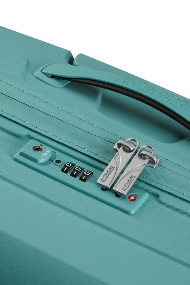 American Tourister Airconic medium koffert med 4 hjul 67 cm Dusty Turquoise-Harde kofferter-BagBrokers