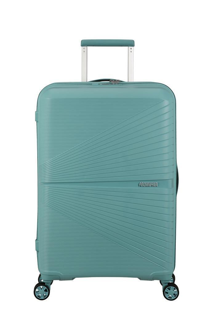 American Tourister Airconic medium koffert med 4 hjul 67 cm Dusty Turquoise-Harde kofferter-BagBrokers