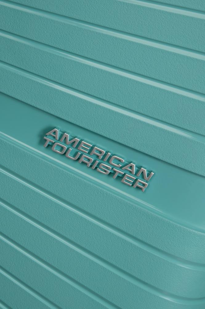 American Tourister Airconic medium koffert med 4 hjul 67 cm Dusty Turquoise-Harde kofferter-BagBrokers