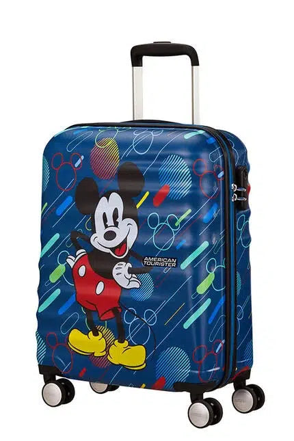 American Tourister Disney Wavebreaker Kabin koffert 4 hjul Mickey-Harde kofferter-BagBrokers