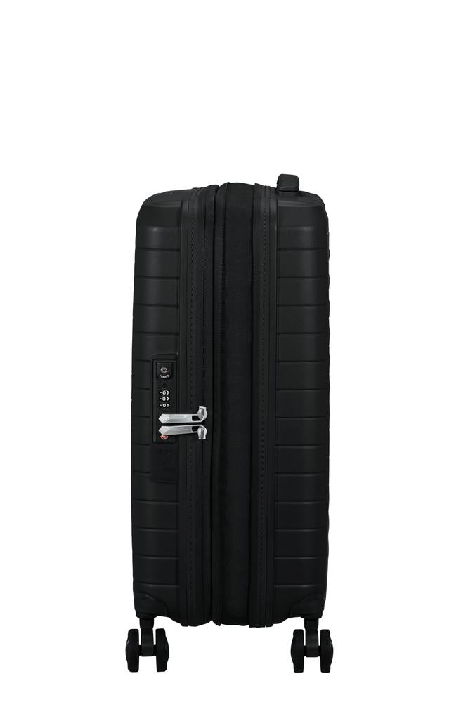 American Tourister FastForward ekspanderende kabinkoffert 55 cm Flash Black-Harde kofferter-BagBrokers