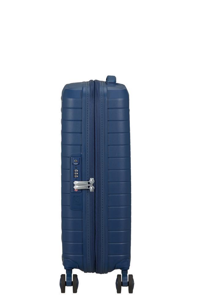 American Tourister FastForward ekspanderende kabinkoffert 55 cm Navy-Harde kofferter-BagBrokers