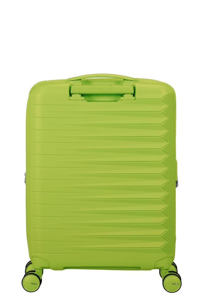 American Tourister FastForward ekspanderende kabinkoffert 55 cm Neon Lime-Harde kofferter-BagBrokers