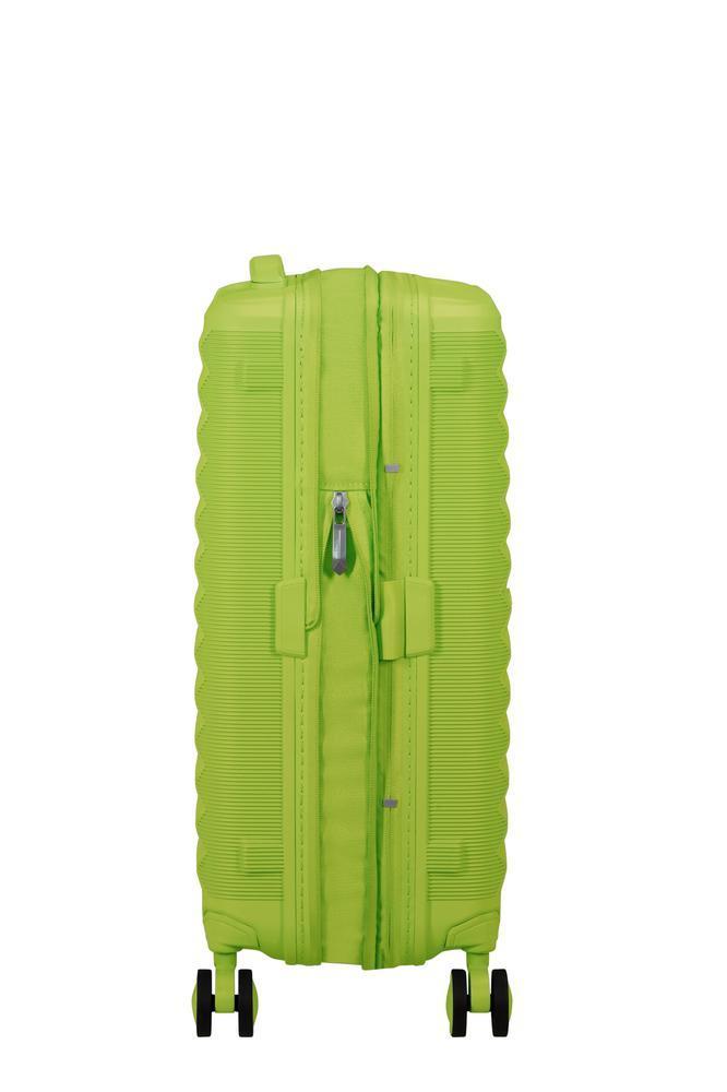 American Tourister FastForward ekspanderende kabinkoffert 55 cm Neon Lime-Harde kofferter-BagBrokers
