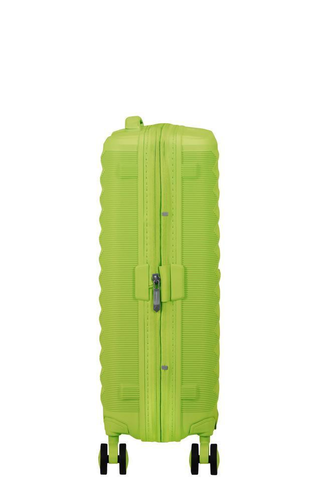 American Tourister FastForward ekspanderende kabinkoffert 55 cm Neon Lime-Harde kofferter-BagBrokers
