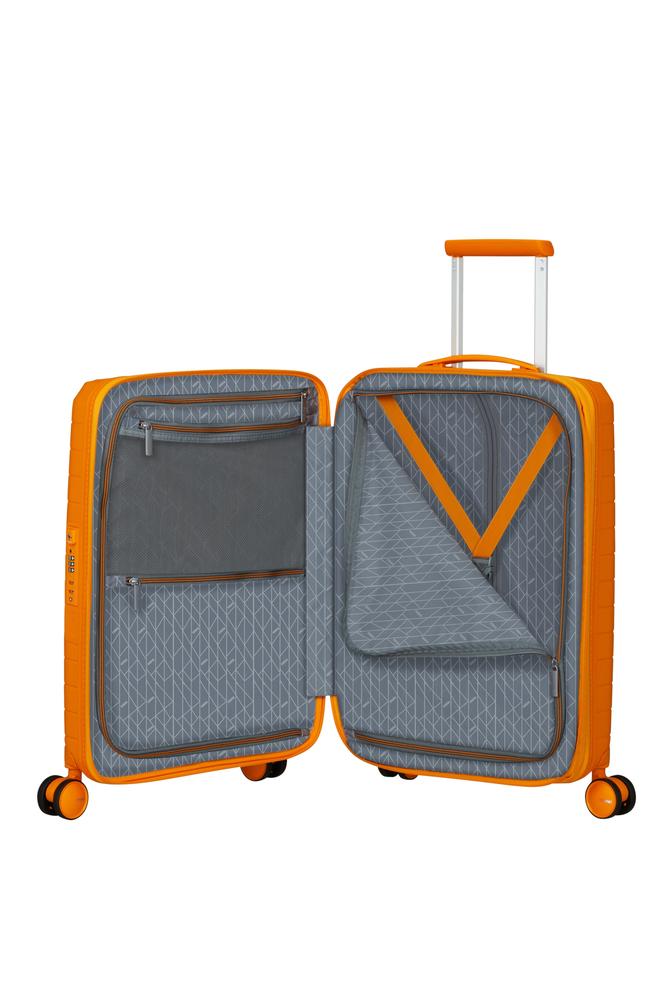 American Tourister FastForward ekspanderende kabinkoffert 55 cm Radiant Orange-Harde kofferter-BagBrokers