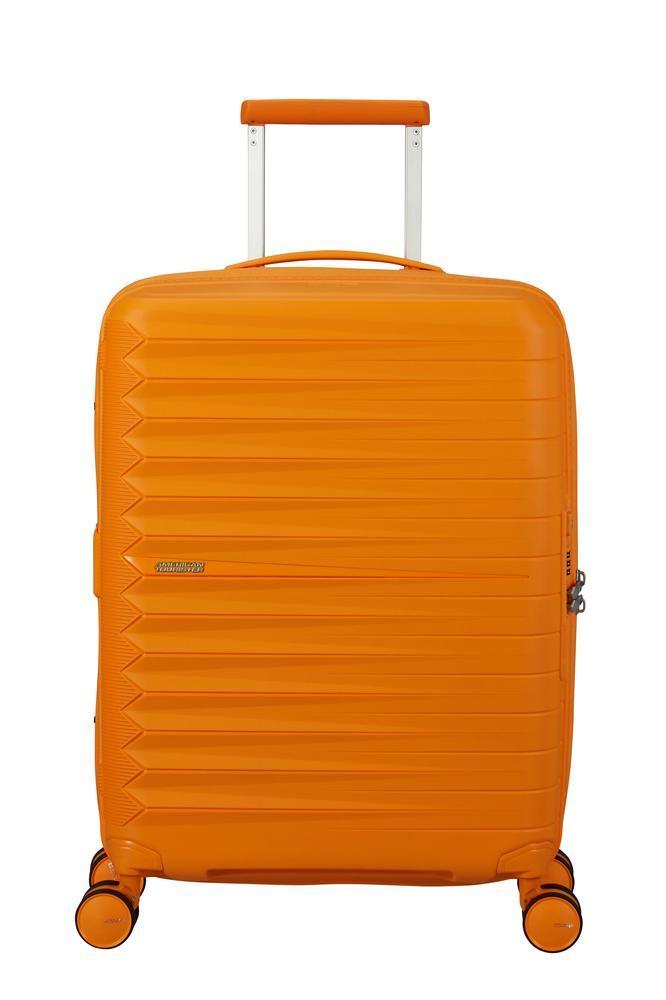 American Tourister FastForward ekspanderende kabinkoffert 55 cm Radiant Orange-Harde kofferter-BagBrokers