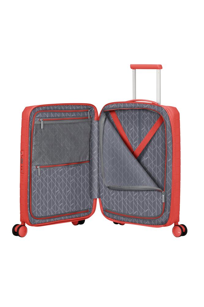 American Tourister FastForward ekspanderende kabinkoffert 55 cm Sunset Coral-Harde kofferter-BagBrokers