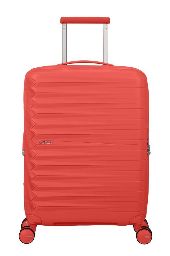 American Tourister FastForward ekspanderende kabinkoffert 55 cm Sunset Coral-Harde kofferter-BagBrokers