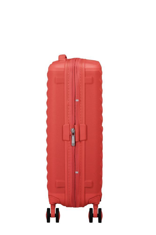 American Tourister FastForward ekspanderende kabinkoffert 55 cm Sunset Coral-Harde kofferter-BagBrokers
