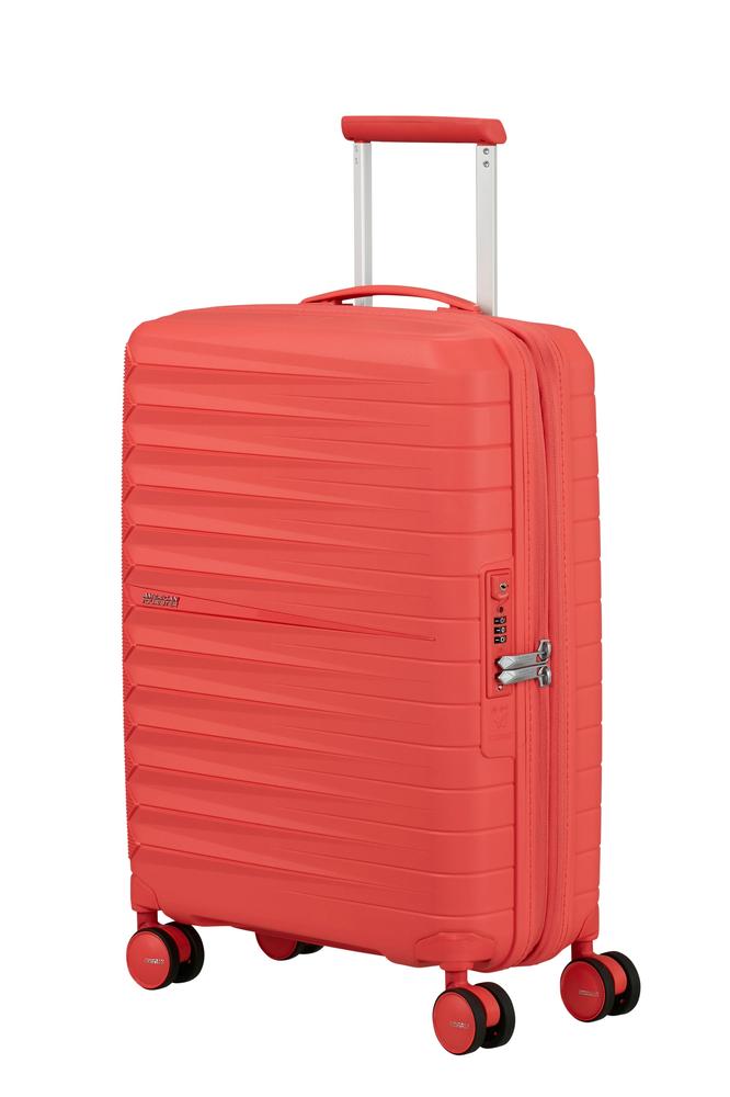 American Tourister FastForward ekspanderende kabinkoffert 55 cm Sunset Coral-Harde kofferter-BagBrokers