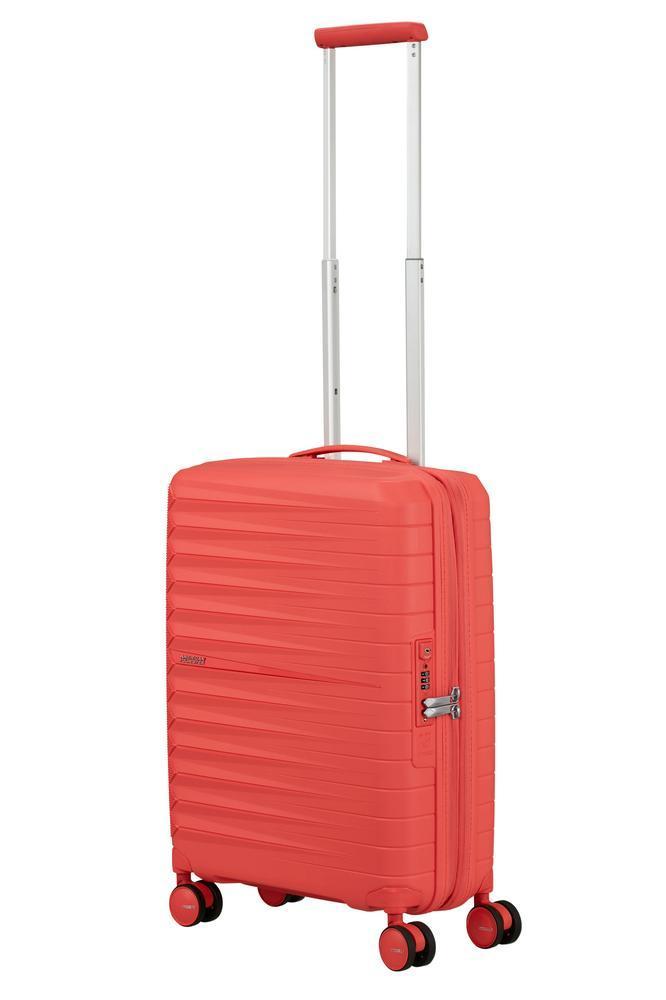 American Tourister FastForward ekspanderende kabinkoffert 55 cm Sunset Coral-Harde kofferter-BagBrokers