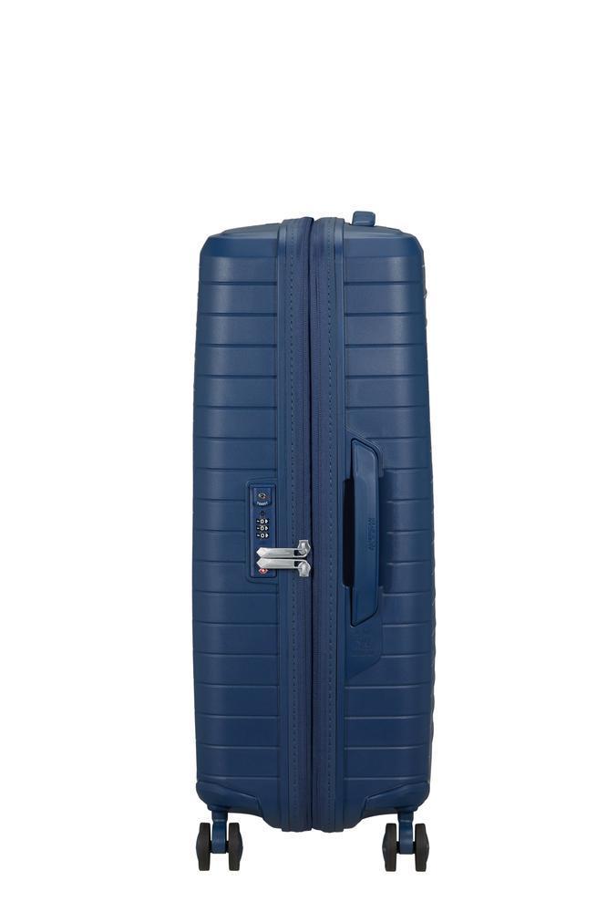 American Tourister FastForward ekspanderende medium koffert 68 cm Navy-Harde kofferter-BagBrokers