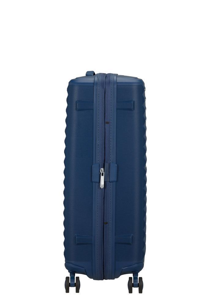 American Tourister FastForward ekspanderende medium koffert 68 cm Navy-Harde kofferter-BagBrokers