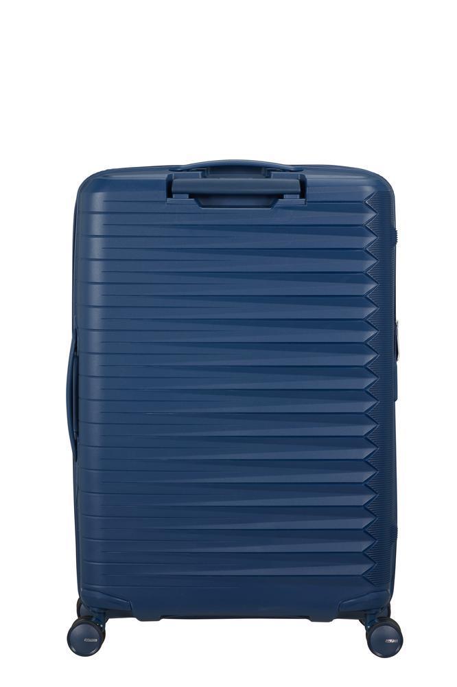 American Tourister FastForward ekspanderende medium koffert 68 cm Navy-Harde kofferter-BagBrokers