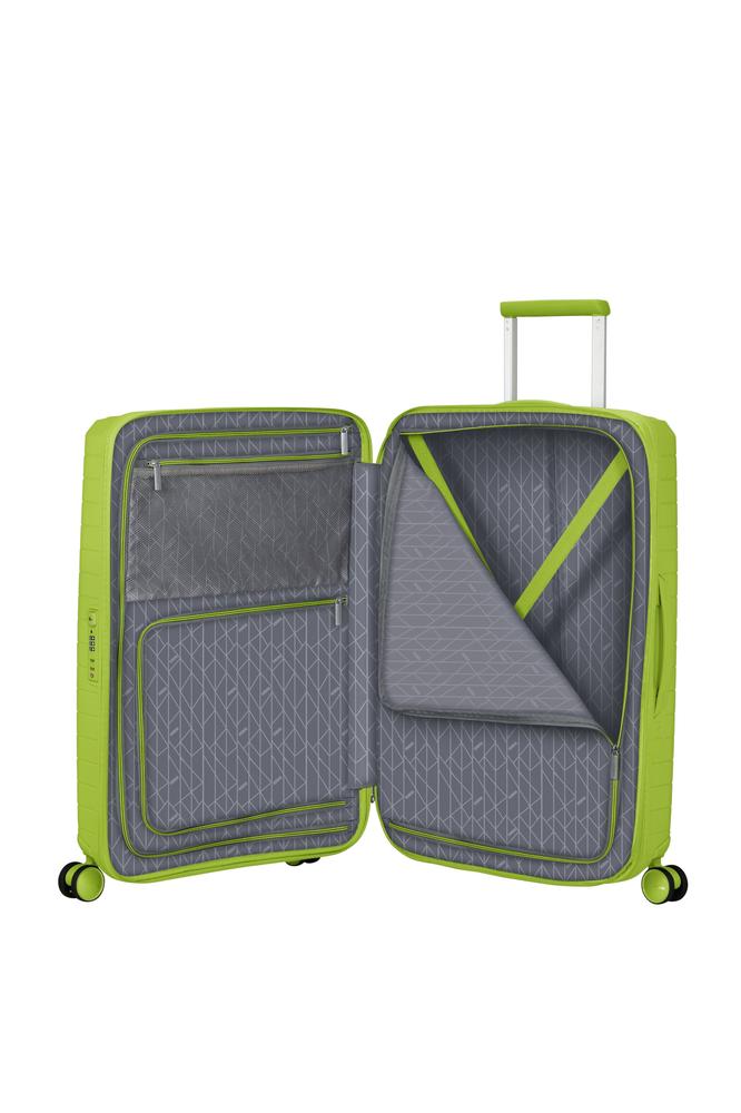 American Tourister FastForward ekspanderende medium koffert 68 cm Neon Lime-Harde kofferter-BagBrokers