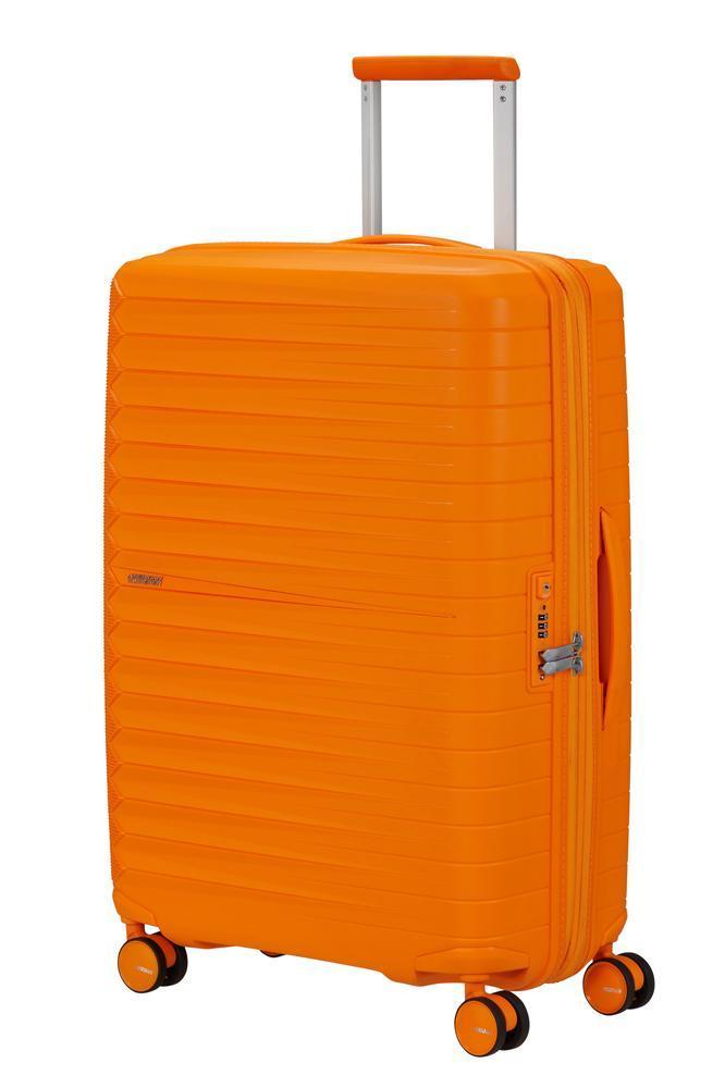 American Tourister FastForward ekspanderende medium koffert 68 cm Radiant Orange-Harde kofferter-BagBrokers