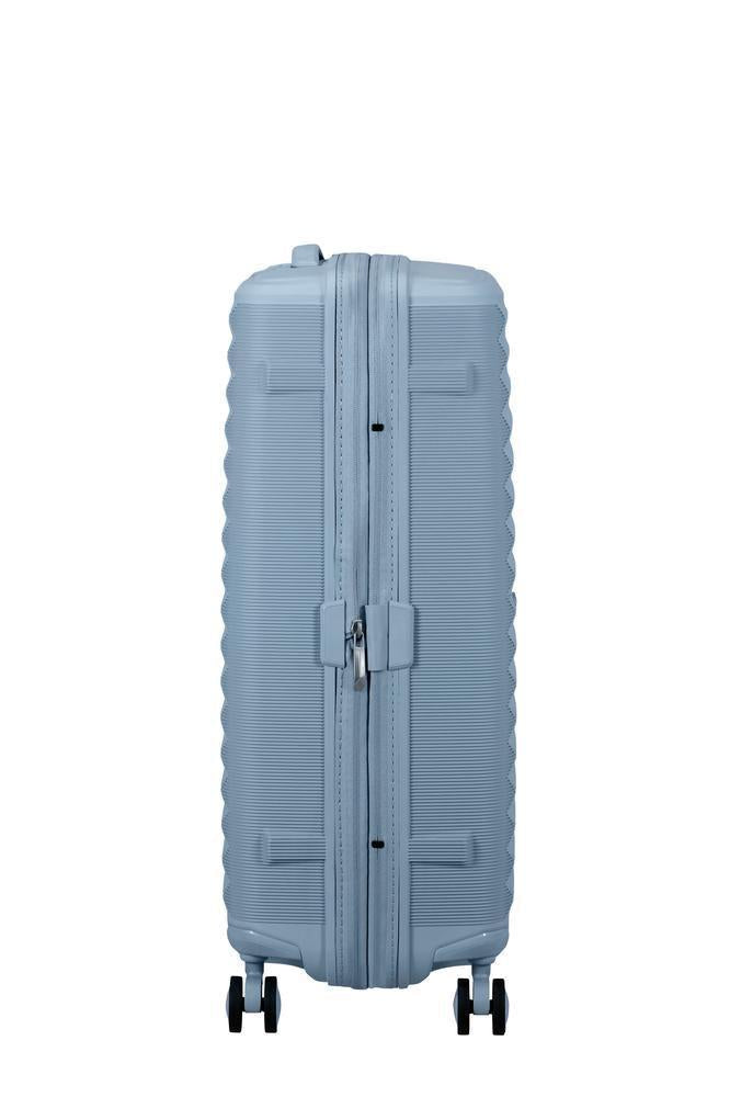 American Tourister FastForward ekspanderende medium koffert 68 cm Steel Blue-Harde kofferter-BagBrokers