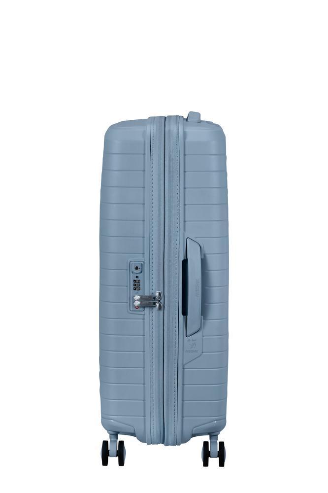 American Tourister FastForward ekspanderende medium koffert 68 cm Steel Blue-Harde kofferter-BagBrokers