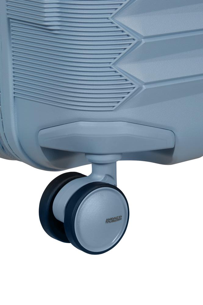 American Tourister FastForward ekspanderende medium koffert 68 cm Steel Blue-Harde kofferter-BagBrokers