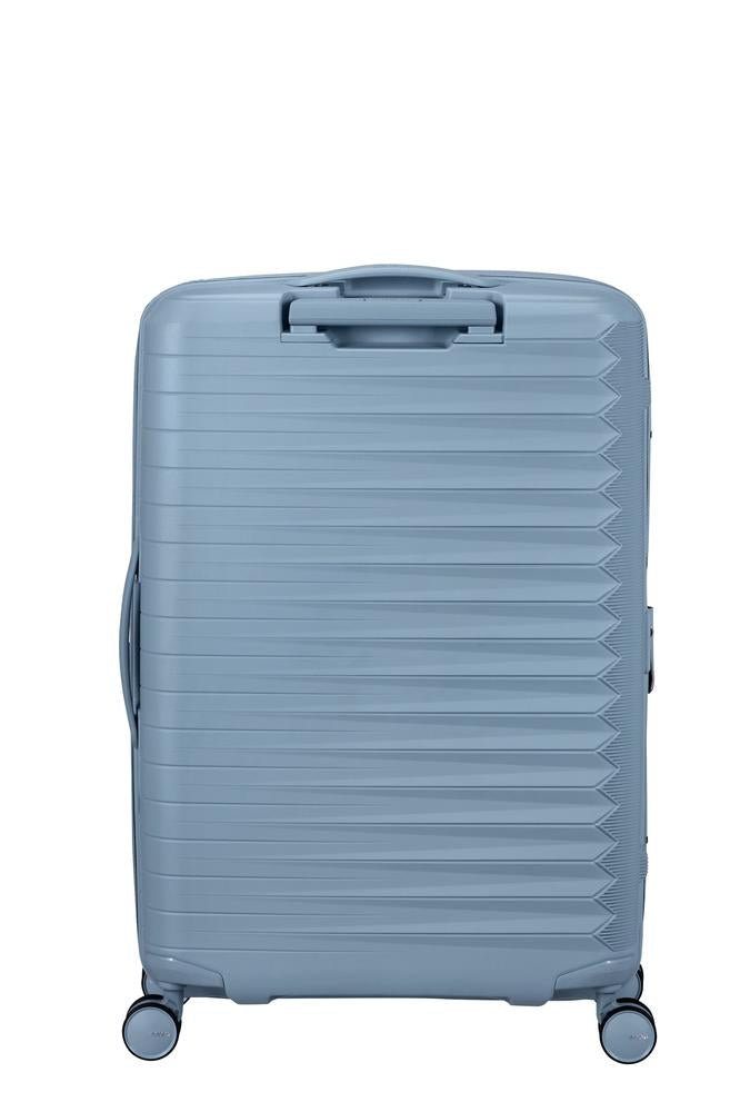 American Tourister FastForward ekspanderende medium koffert 68 cm Steel Blue-Harde kofferter-BagBrokers