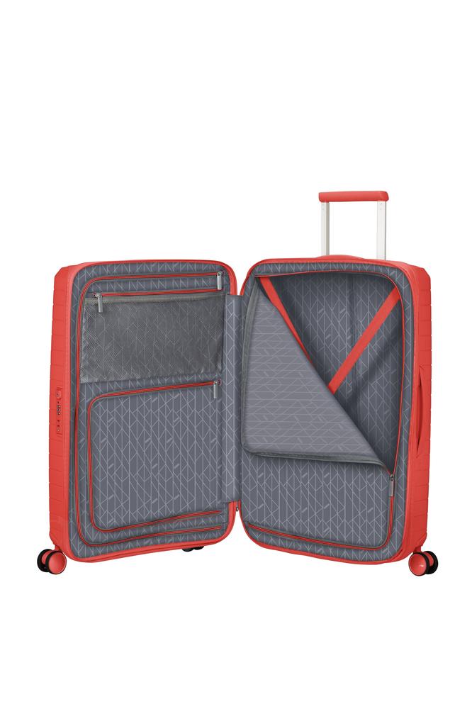 American Tourister FastForward ekspanderende medium koffert 68 cm Sunset Coral-Harde kofferter-BagBrokers