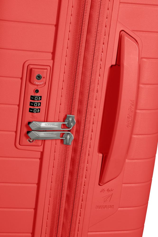 American Tourister FastForward ekspanderende medium koffert 68 cm Sunset Coral-Harde kofferter-BagBrokers