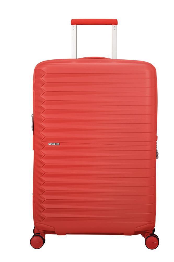 American Tourister FastForward ekspanderende medium koffert 68 cm Sunset Coral-Harde kofferter-BagBrokers