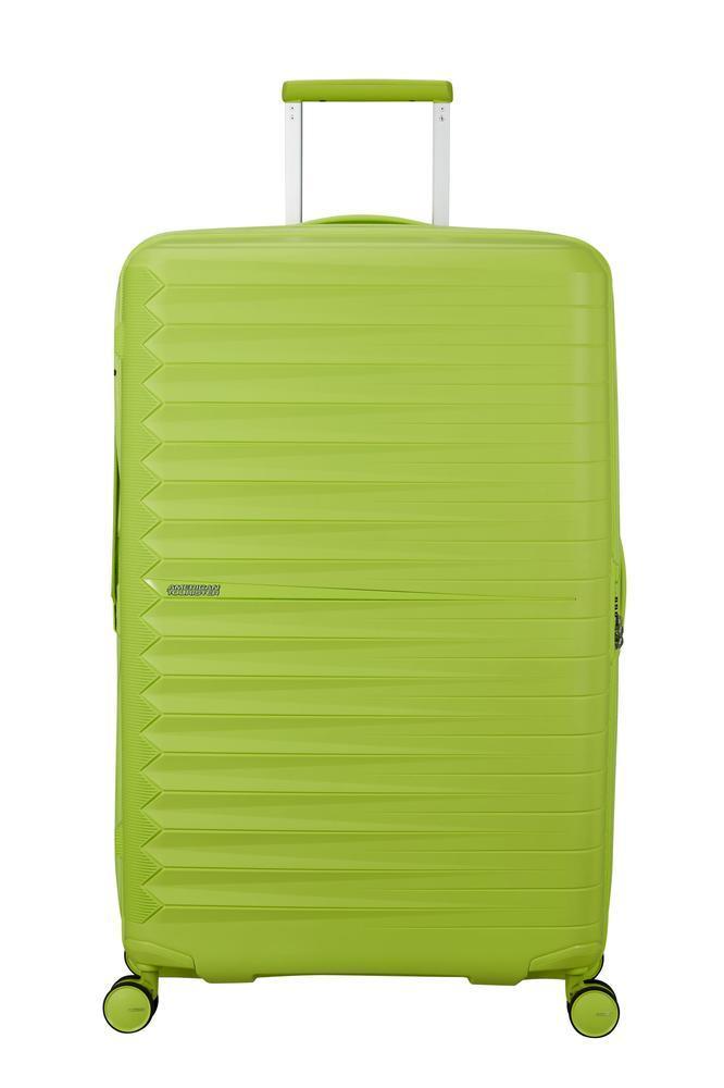 American Tourister FastForward ekspanderende stor koffert 78 cm Neon Lime-Harde kofferter-BagBrokers