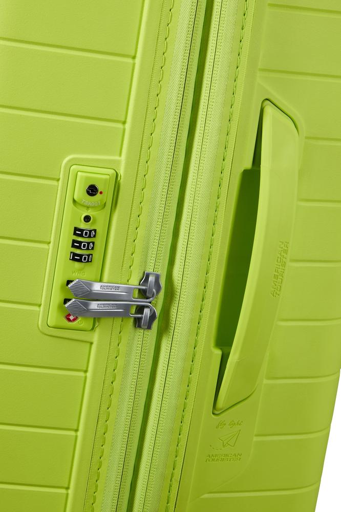 American Tourister FastForward ekspanderende stor koffert 78 cm Neon Lime-Harde kofferter-BagBrokers