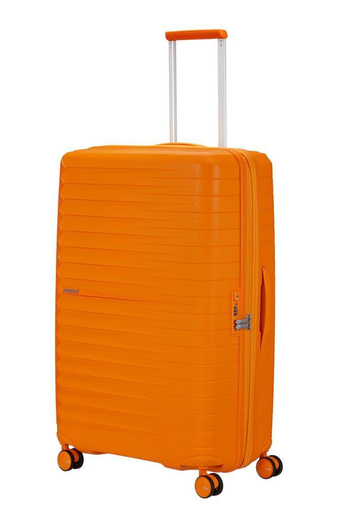 American Tourister FastForward ekspanderende stor koffert 78 cm Radiant Orange-Harde kofferter-BagBrokers