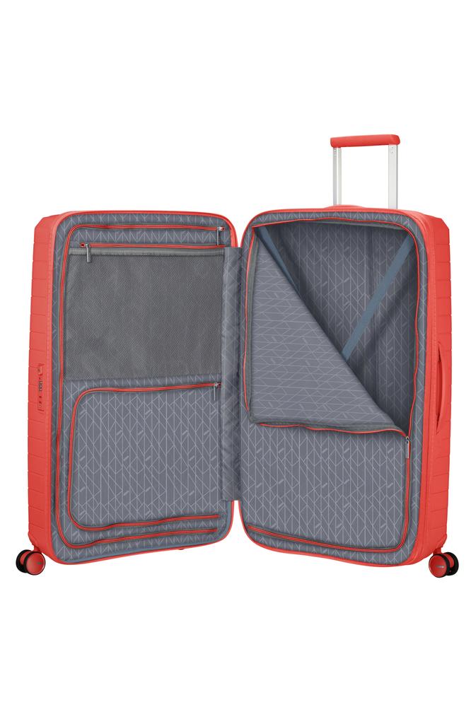 American Tourister FastForward ekspanderende stor koffert 78 cm Sunset Coral-Harde kofferter-BagBrokers