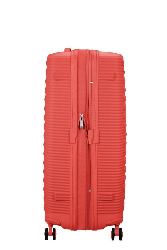 American Tourister FastForward ekspanderende stor koffert 78 cm Sunset Coral-Harde kofferter-BagBrokers
