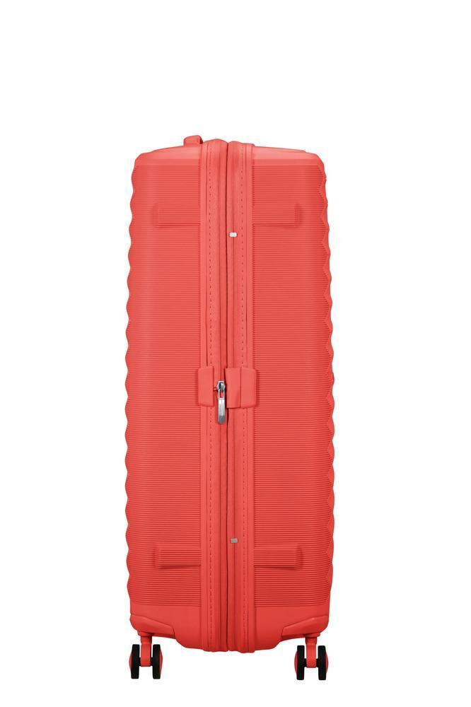 American Tourister FastForward ekspanderende stor koffert 78 cm Sunset Coral-Harde kofferter-BagBrokers