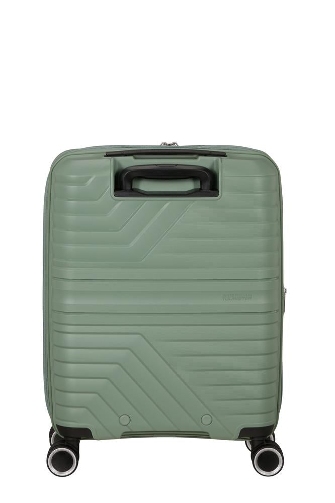 American Tourister Flytwist ekspanderende kabinkoffert 55 cm Botanic Green-Harde kofferter-BagBrokers