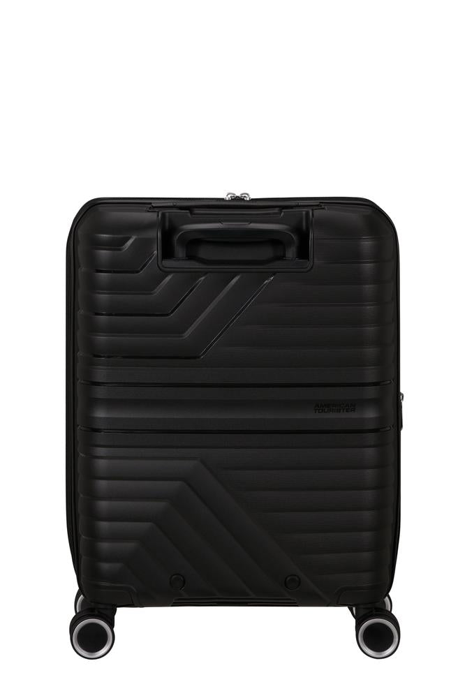 American Tourister Flytwist ekspanderende kabinkoffert 55 cm Shadow Black-Harde kofferter-BagBrokers