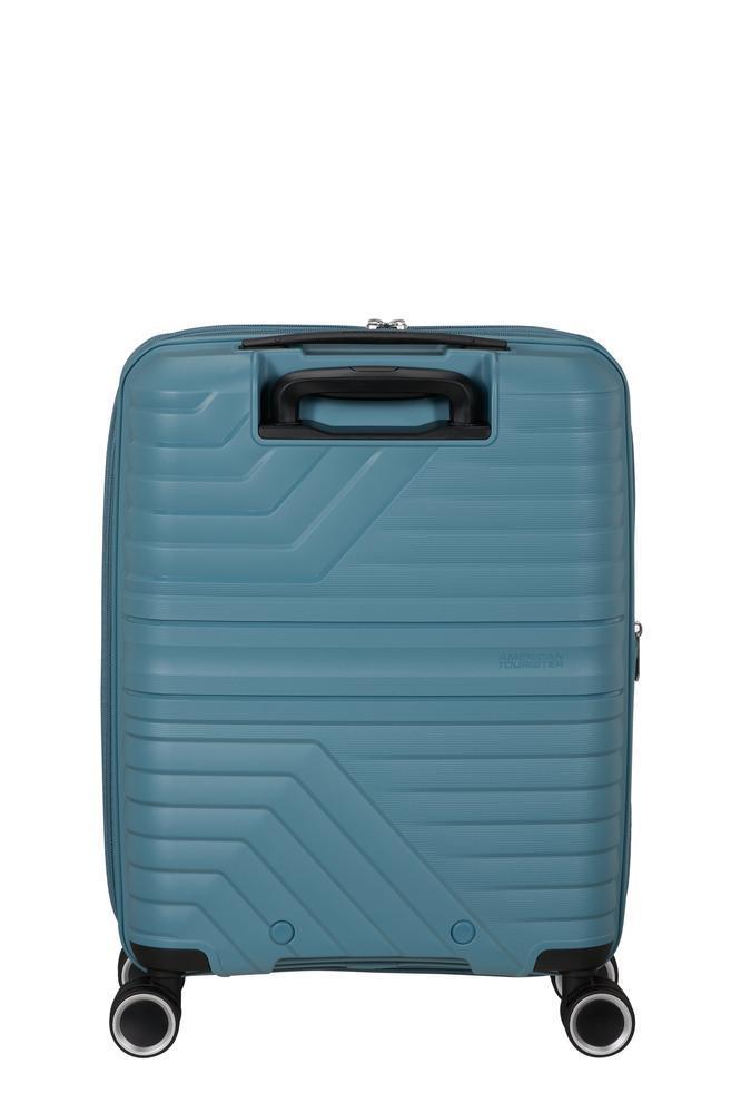 American Tourister Flytwist ekspanderende kabinkoffert 55 cm Storm Blue-Harde kofferter-BagBrokers