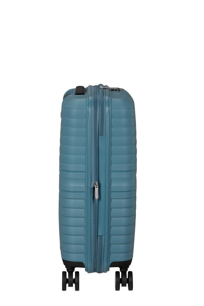 American Tourister Flytwist ekspanderende kabinkoffert 55 cm Storm Blue-Harde kofferter-BagBrokers