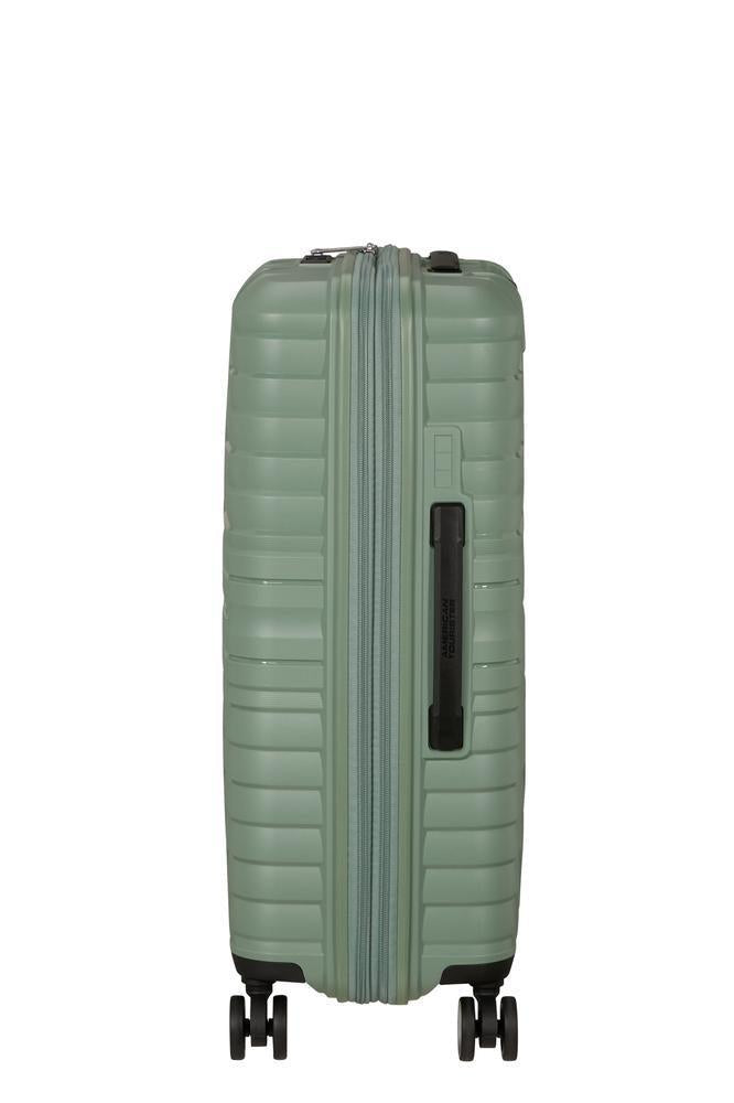 American Tourister Flytwist ekspanderende medium koffert 67 cm Botanic Green-Harde kofferter-BagBrokers