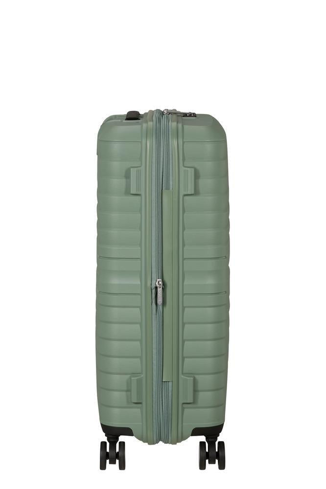 American Tourister Flytwist ekspanderende medium koffert 67 cm Botanic Green-Harde kofferter-BagBrokers