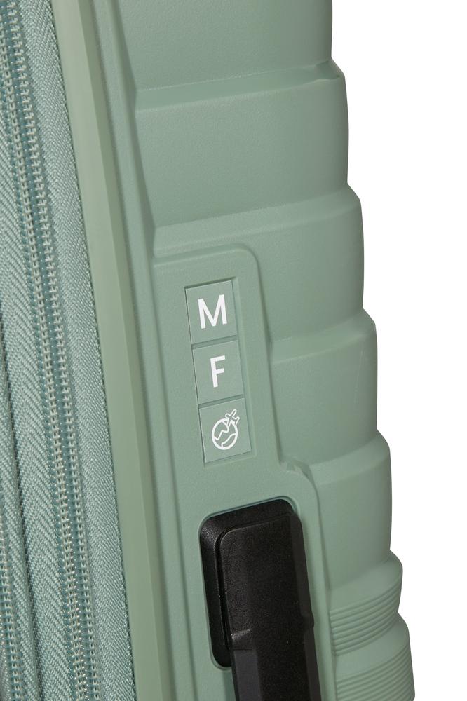American Tourister Flytwist ekspanderende medium koffert 67 cm Botanic Green-Harde kofferter-BagBrokers