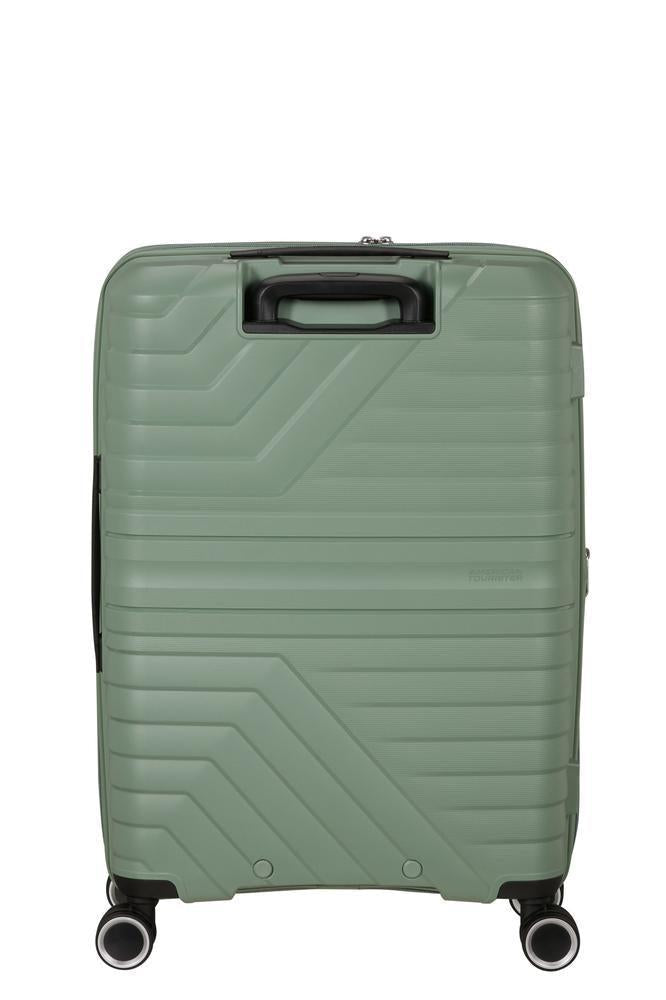 American Tourister Flytwist ekspanderende medium koffert 67 cm Botanic Green-Harde kofferter-BagBrokers
