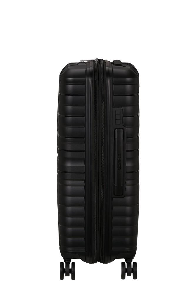 American Tourister Flytwist ekspanderende medium koffert 67 cm Shadow Black-Harde kofferter-BagBrokers