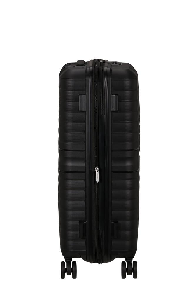 American Tourister Flytwist ekspanderende medium koffert 67 cm Shadow Black-Harde kofferter-BagBrokers