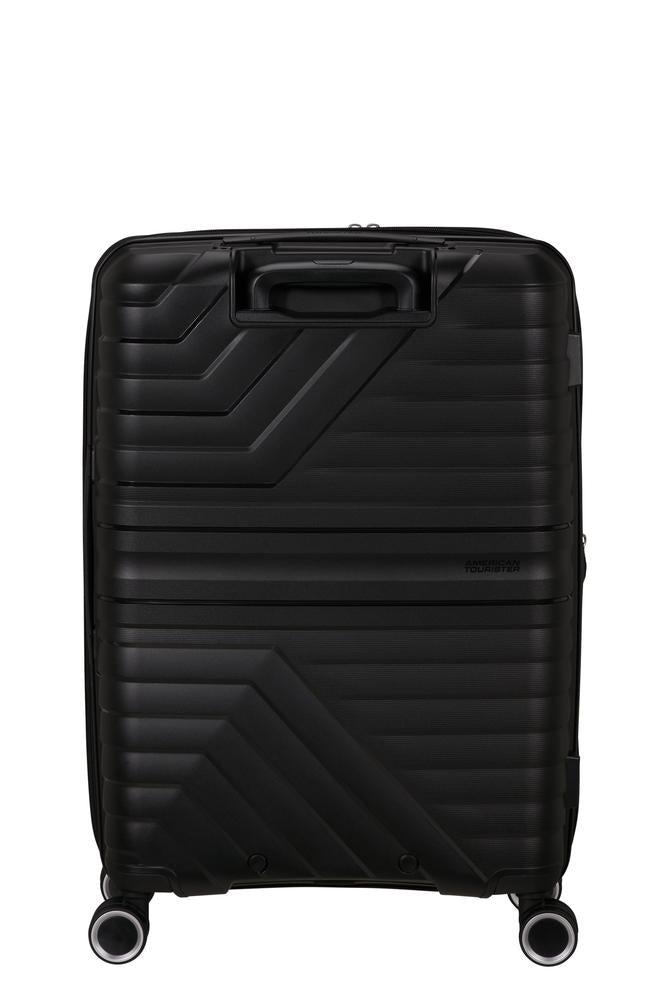 American Tourister Flytwist ekspanderende medium koffert 67 cm Shadow Black-Harde kofferter-BagBrokers