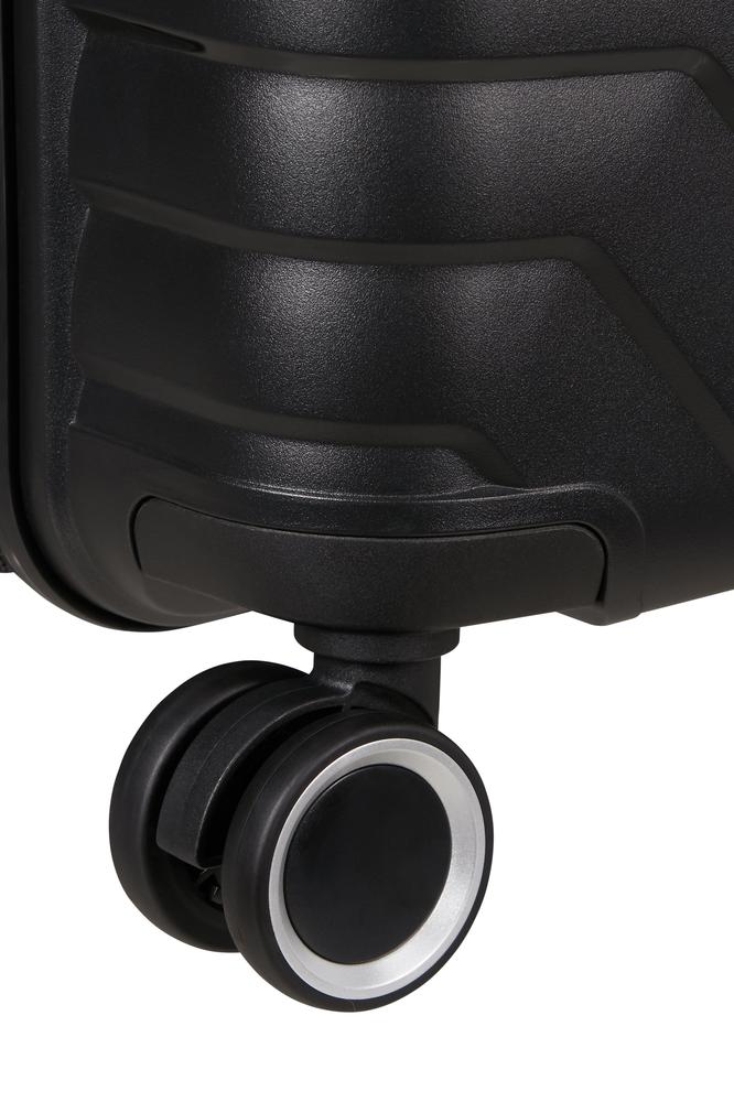 American Tourister Flytwist ekspanderende medium koffert 67 cm Shadow Black-Harde kofferter-BagBrokers