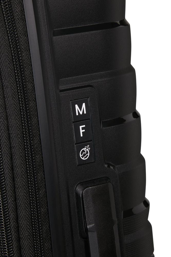 American Tourister Flytwist ekspanderende medium koffert 67 cm Shadow Black-Harde kofferter-BagBrokers