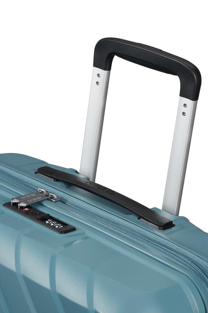 American Tourister Flytwist ekspanderende medium koffert 67 cm Storm Blue-Harde kofferter-BagBrokers
