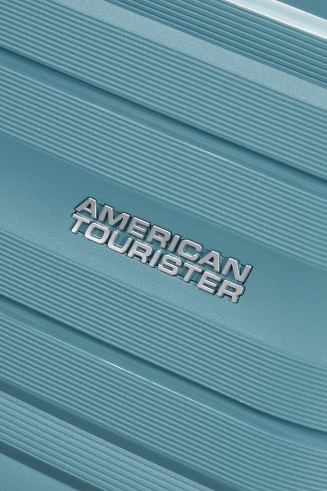 American Tourister Flytwist ekspanderende medium koffert 67 cm Storm Blue-Harde kofferter-BagBrokers